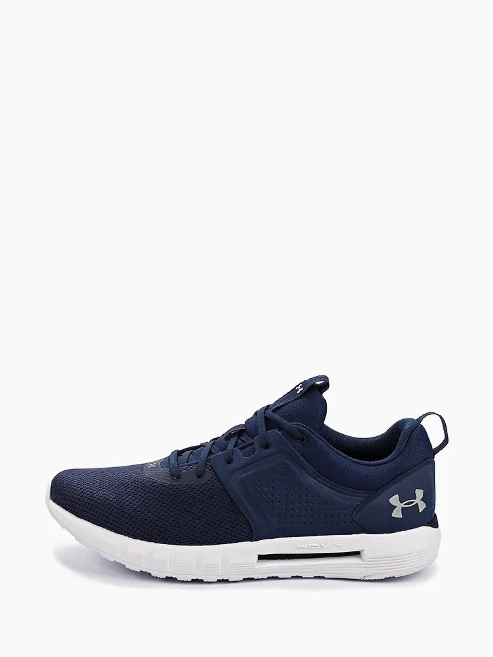 UNDER ARMOUR HOVR Navy Blue & White Athletic Sneakers Running Shoes